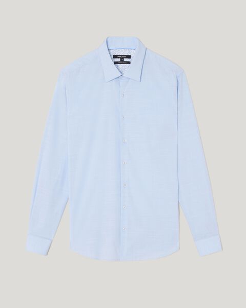 Regular Fit Long Sleeve Slub Texture Shirt